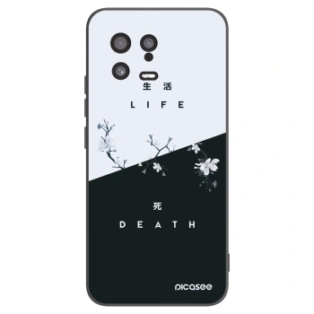 Picasee Xiaomi 13 Hülle - Schwarzes Silikon - Lebendig - Tot