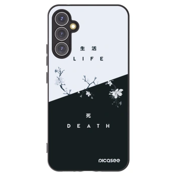 Picasee Samsung Galaxy A34 5G A346B Hülle - Schwarzes Silikon - Lebendig - Tot