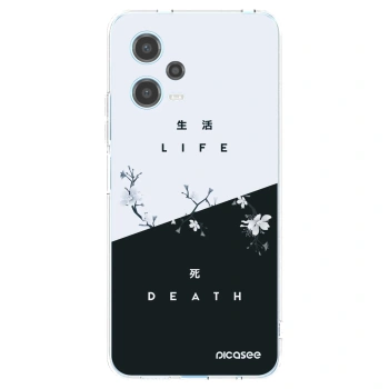 Picasee Xiaomi Redmi Note 12 5G Hülle - Transparentes Silikon - Lebendig - Tot