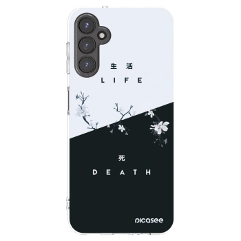Picasee Samsung Galaxy A14 5G A146P Hülle - Transparentes Silikon - Lebendig - Tot