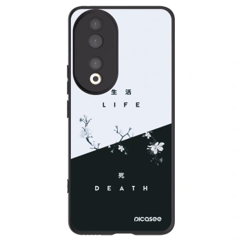 Picasee Honor 90 5G Hülle - Schwarzes Silikon - Lebendig - Tot