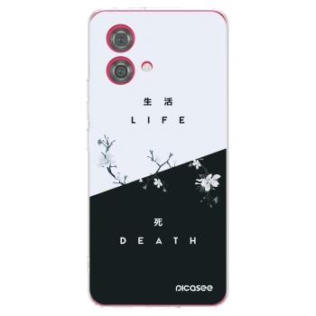 Picasee Motorola Moto G84 5G Hülle - Transparentes Silikon - Lebendig - Tot