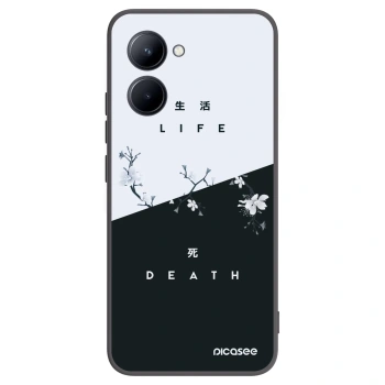 Picasee Realme C33 (2023) Hülle - Schwarzes Silikon - Lebendig - Tot