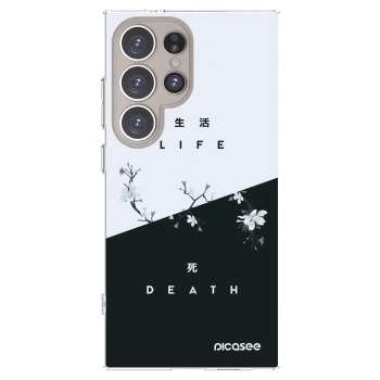Picasee Samsung Galaxy S24 Ultra S928B 5G Hülle - Transparentes Silikon - Lebendig - Tot