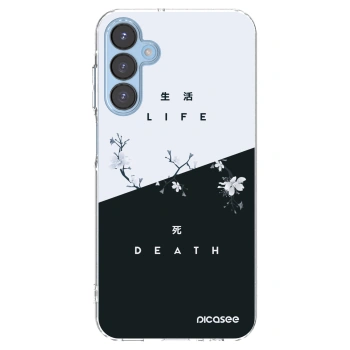 Picasee Samsung Galaxy A15 A156B 5G Hülle - Transparentes Silikon - Lebendig - Tot