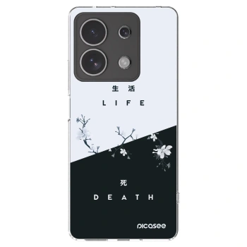 Picasee Xiaomi Redmi Note 13 4G Hülle - Transparentes Silikon - Lebendig - Tot