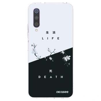 Picasee Xiaomi Mi 9 Hülle - Transparentes Silikon - Lebendig - Tot