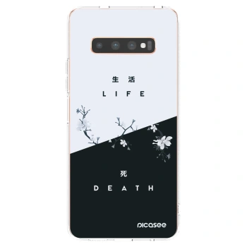 Picasee Samsung Galaxy S10 Plus G975 Hülle - Transparentes Silikon - Lebendig - Tot