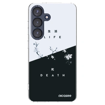Picasee Samsung Galaxy S25 5G Hülle - Transparentes Silikon - Lebendig - Tot