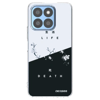 Picasee Honor X8c Hülle - Transparentes Silikon - Lebendig - Tot