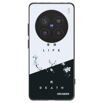 Picasee Vivo X200 Pro Hülle - Schwarzes Silikon - Lebendig - Tot