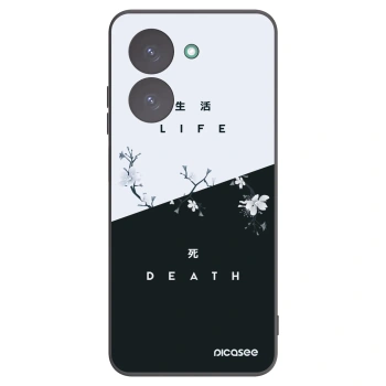 Picasee Xiaomi Redmi A5 Hülle - Schwarzes Silikon - Lebendig - Tot