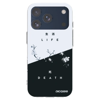 Picasee Apple iPhone 17 Pro Hülle - Transparentes Silikon - Lebendig - Tot