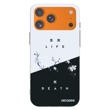 Picasee Apple iPhone 17 Pro Max Hülle - Transparentes Silikon - Lebendig - Tot