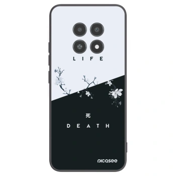 Picasee Realme 12X Hülle - Schwarzes Silikon - Lebendig - Tot