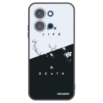 Picasee Xiaomi Redmi 15C 4G Hülle - Schwarzes Silikon - Lebendig - Tot