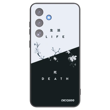 Picasee Samsung Galaxy S25 FE 5G Hülle - Schwarzes Silikon - Lebendig - Tot