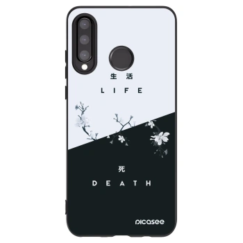 Picasee Huawei P30 Lite Hülle - Schwarzes Silikon - Lebendig - Tot