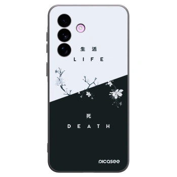 Picasee Samsung Galaxy A57 5G Hülle - Schwarzes Silikon - Lebendig - Tot