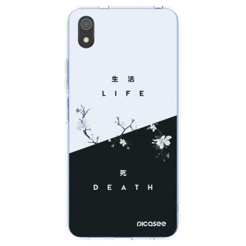 Picasee Xiaomi Redmi 7A Hülle - Transparentes Silikon - Lebendig - Tot