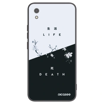 Picasee Xiaomi Redmi 7A Hülle - Schwarzes Silikon - Lebendig - Tot