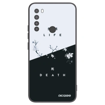 Picasee Xiaomi Redmi Note 8 Hülle - Schwarzes Silikon - Lebendig - Tot