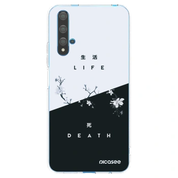 Picasee Huawei Nova 5T Hülle - Transparentes Silikon - Lebendig - Tot
