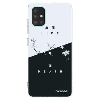 Picasee Samsung Galaxy A51 A515F Hülle - Transparentes Silikon - Lebendig - Tot