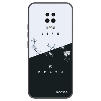 Picasee Xiaomi Redmi Note 9 Pro Hülle - Schwarzes Silikon - Lebendig - Tot