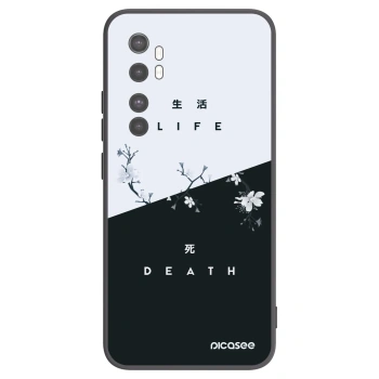 Picasee Xiaomi Mi Note 10 Lite Hülle - Schwarzes Silikon - Lebendig - Tot