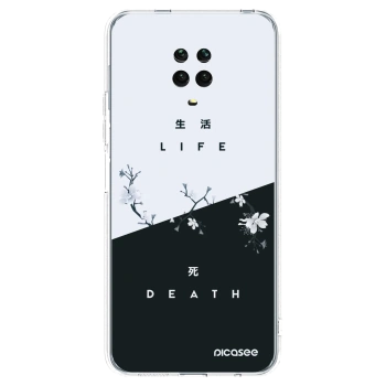 Picasee Xiaomi Redmi Note 9S Hülle - Transparentes Silikon - Lebendig - Tot