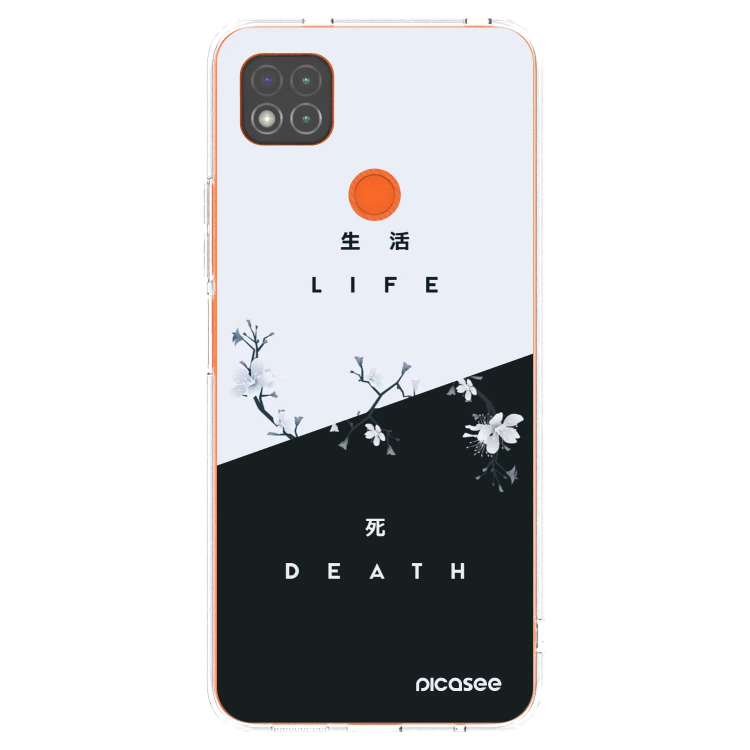 Picasee Xiaomi Redmi 9C Hülle - Transparentes Silikon - Lebendig - Tot