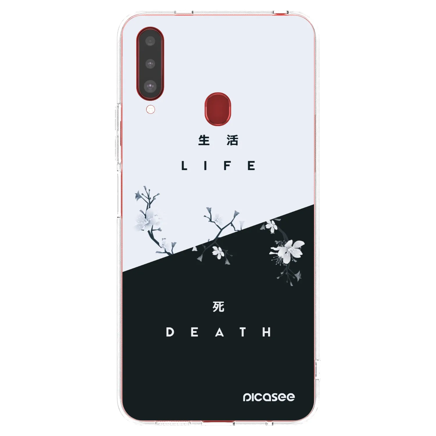 Picasee Samsung Galaxy A20s Hülle - Transparentes Silikon - Lebendig - Tot