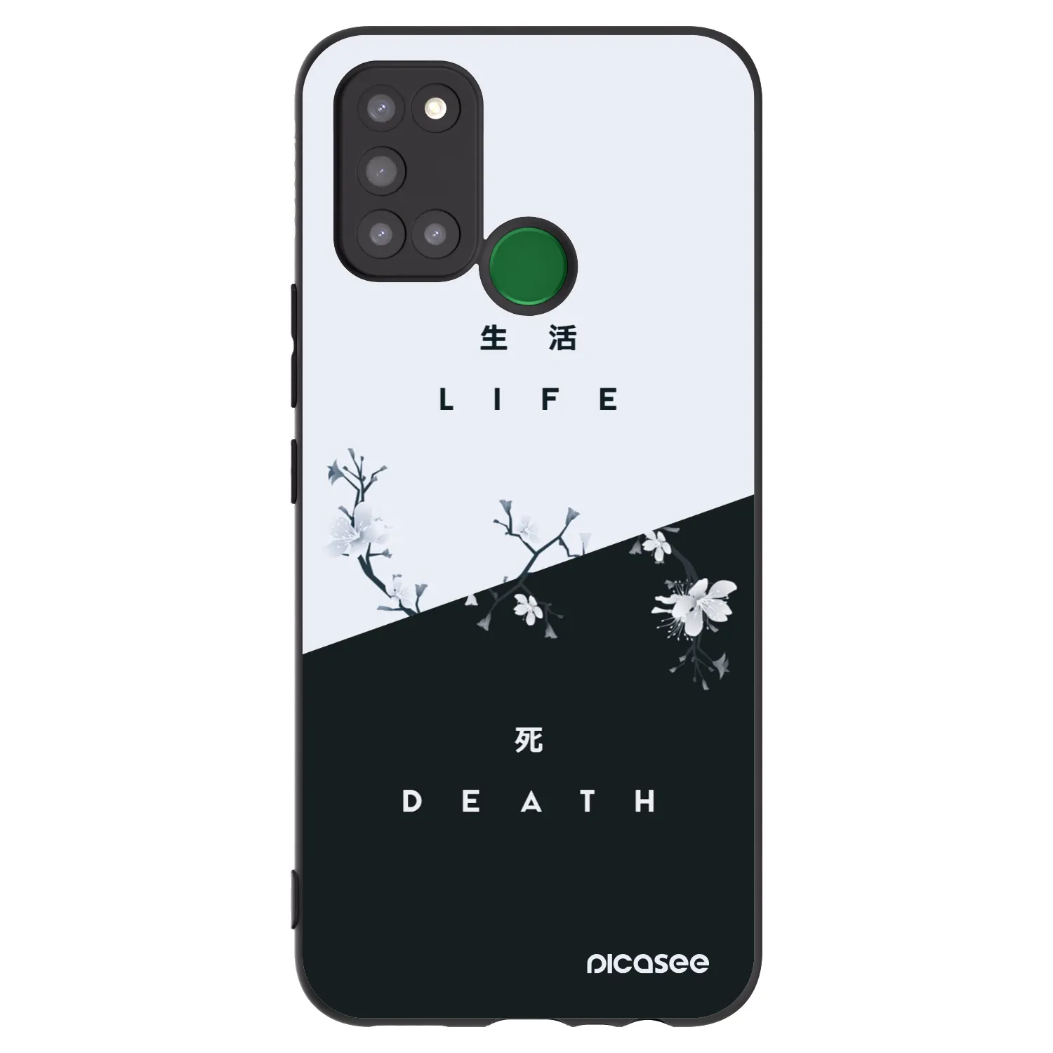 Picasee Realme 7i Hülle - Schwarzes Silikon - Lebendig - Tot