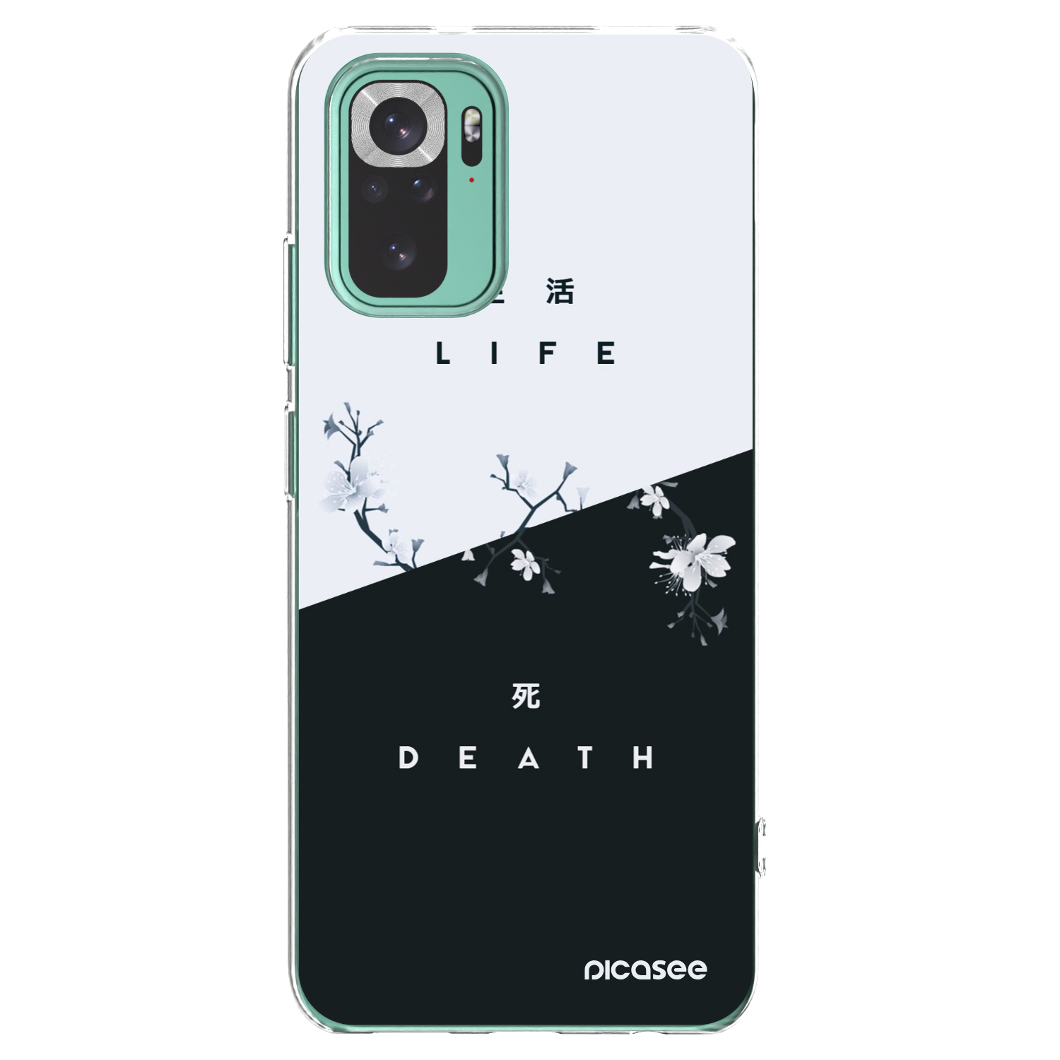 Picasee Xiaomi Redmi Note 10 Pro Hülle - Transparentes Silikon - Lebendig - Tot
