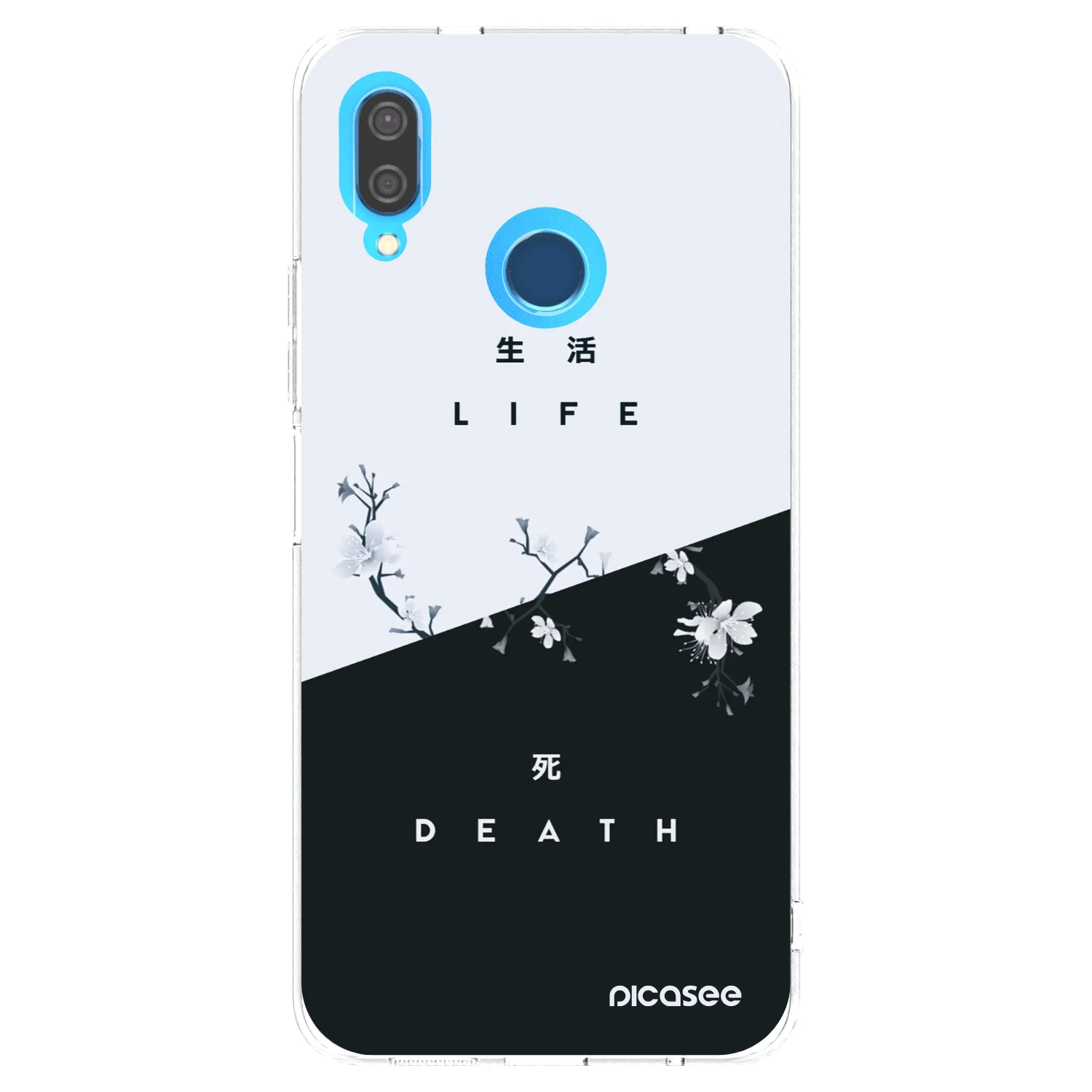 Picasee Huawei P20 Lite Hülle - Transparentes Silikon - Lebendig - Tot
