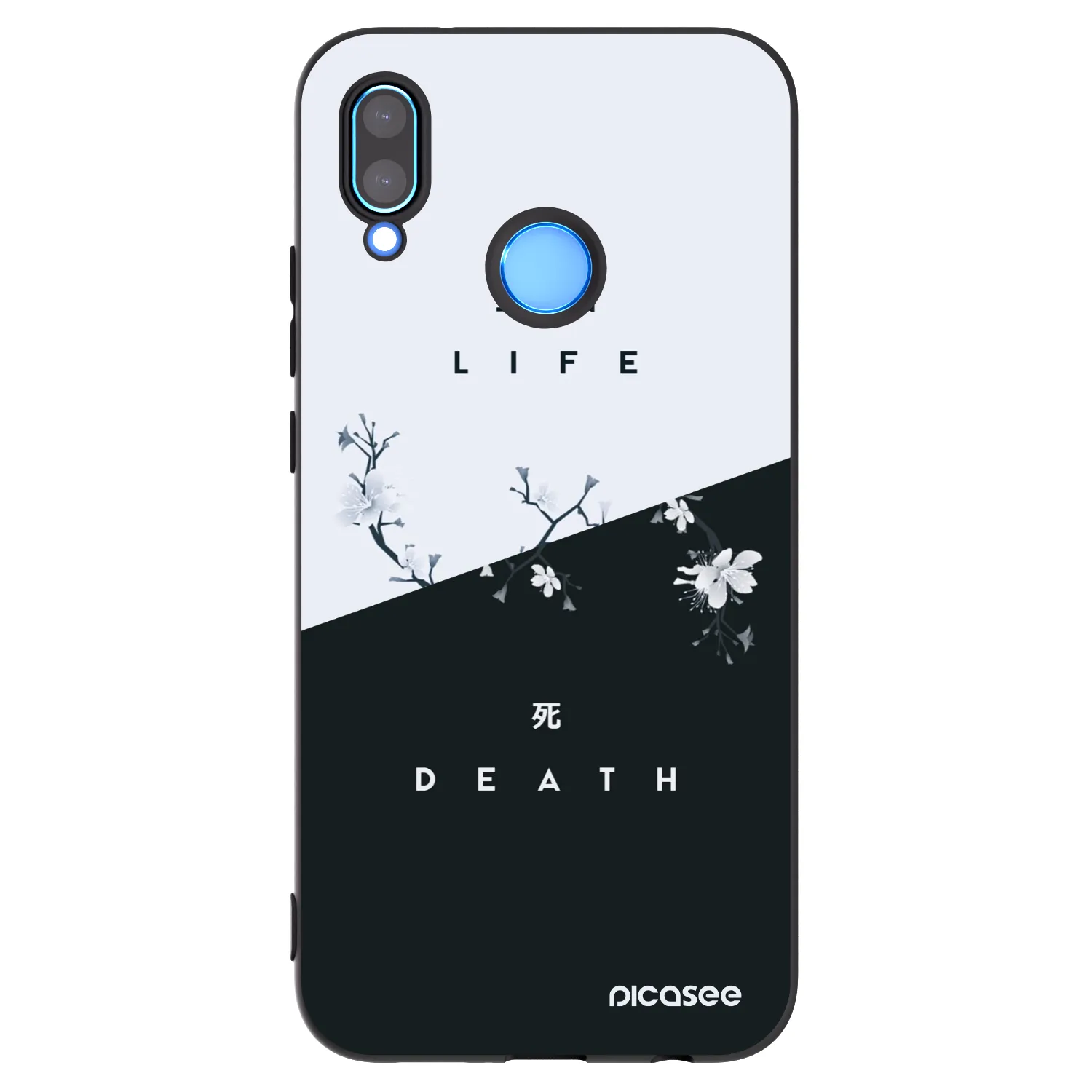 Picasee Huawei P20 Lite Hülle - Schwarzes Silikon - Lebendig - Tot