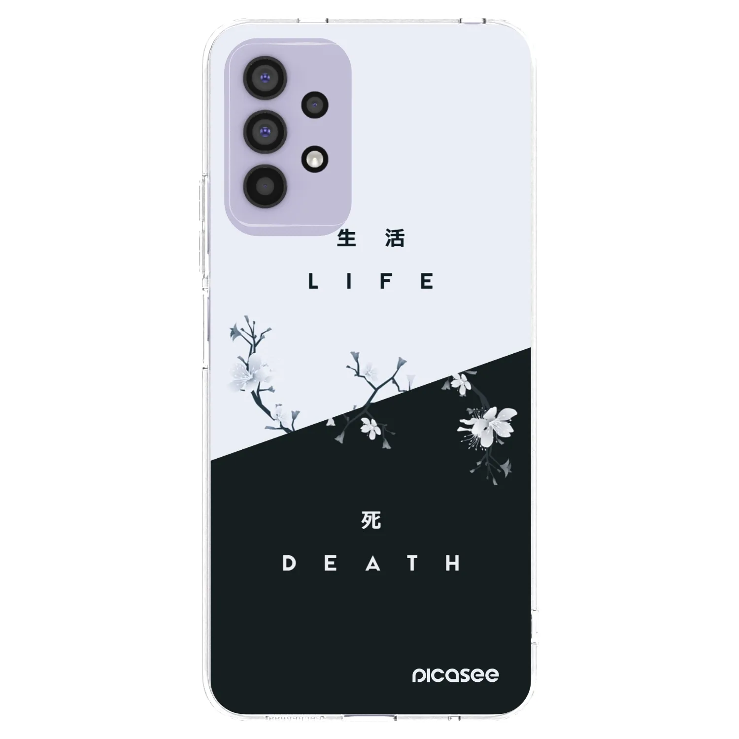 Picasee Samsung Galaxy A32 4G SM-A325F Hülle - Transparentes Silikon - Lebendig - Tot