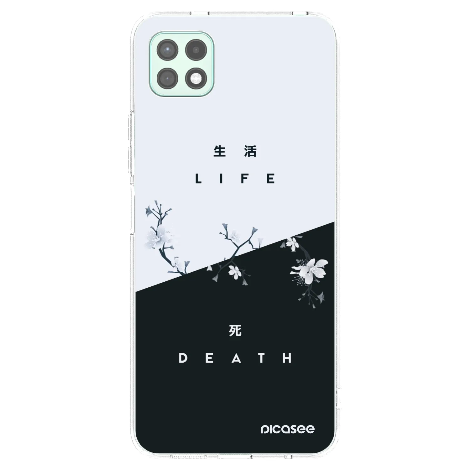 Picasee Samsung Galaxy A22 A226B 5G Hülle - Transparentes Silikon - Lebendig - Tot