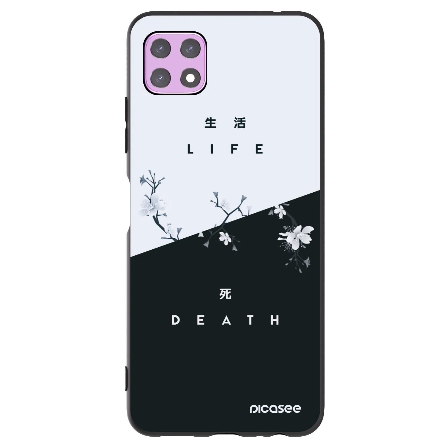 Picasee Samsung Galaxy A22 A226B 5G Hülle - Schwarzes Silikon - Lebendig - Tot