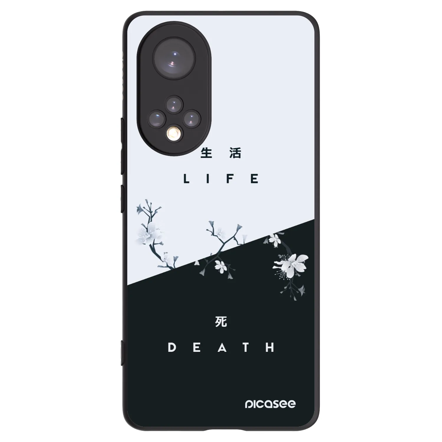 Picasee Huawei Nova 9 Hülle - Schwarzes Silikon - Lebendig - Tot