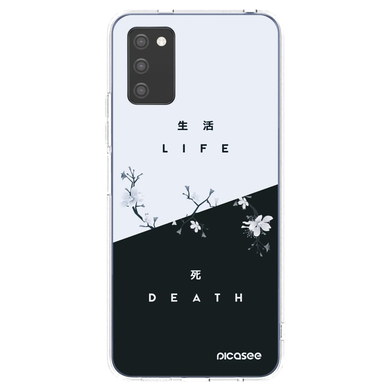 Picasee Samsung Galaxy A03s A037G Hülle - Transparentes Silikon - Lebendig - Tot