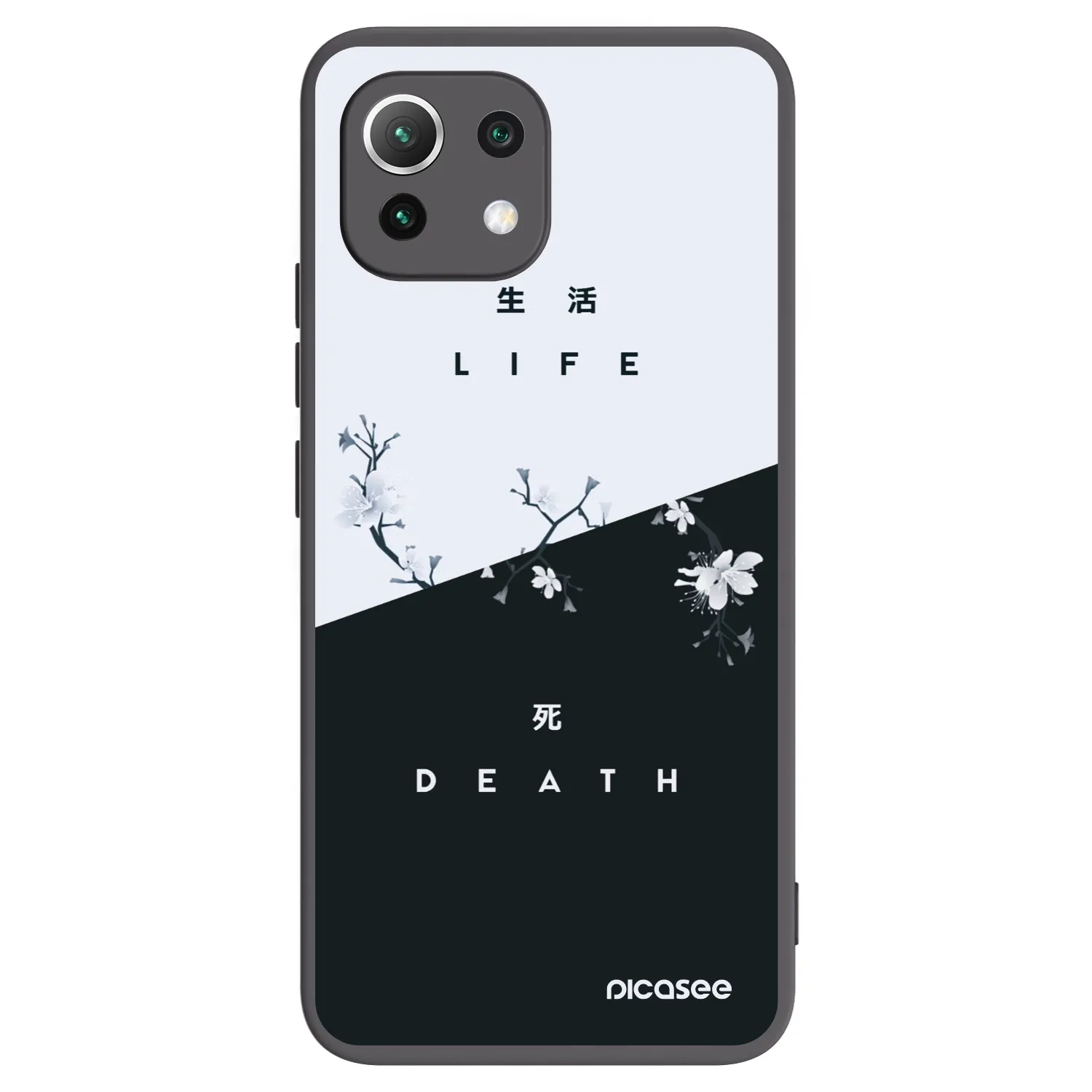 Picasee Xiaomi 11 Lite 5G NE Hülle - Schwarzes Silikon - Lebendig - Tot