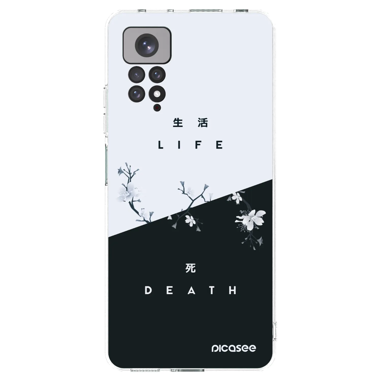 Picasee Xiaomi Redmi Note 11 Hülle - Transparentes Silikon - Lebendig - Tot