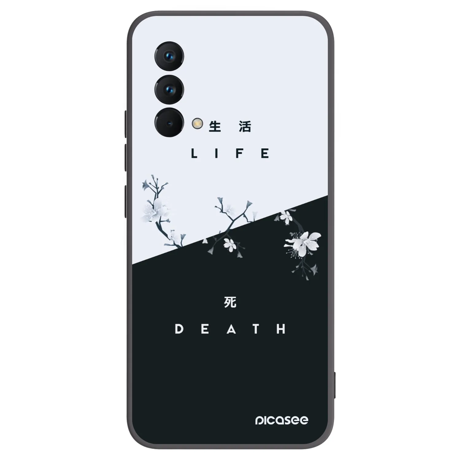 Picasee Realme GT Master Edition 5G Hülle - Schwarzes Silikon - Lebendig - Tot