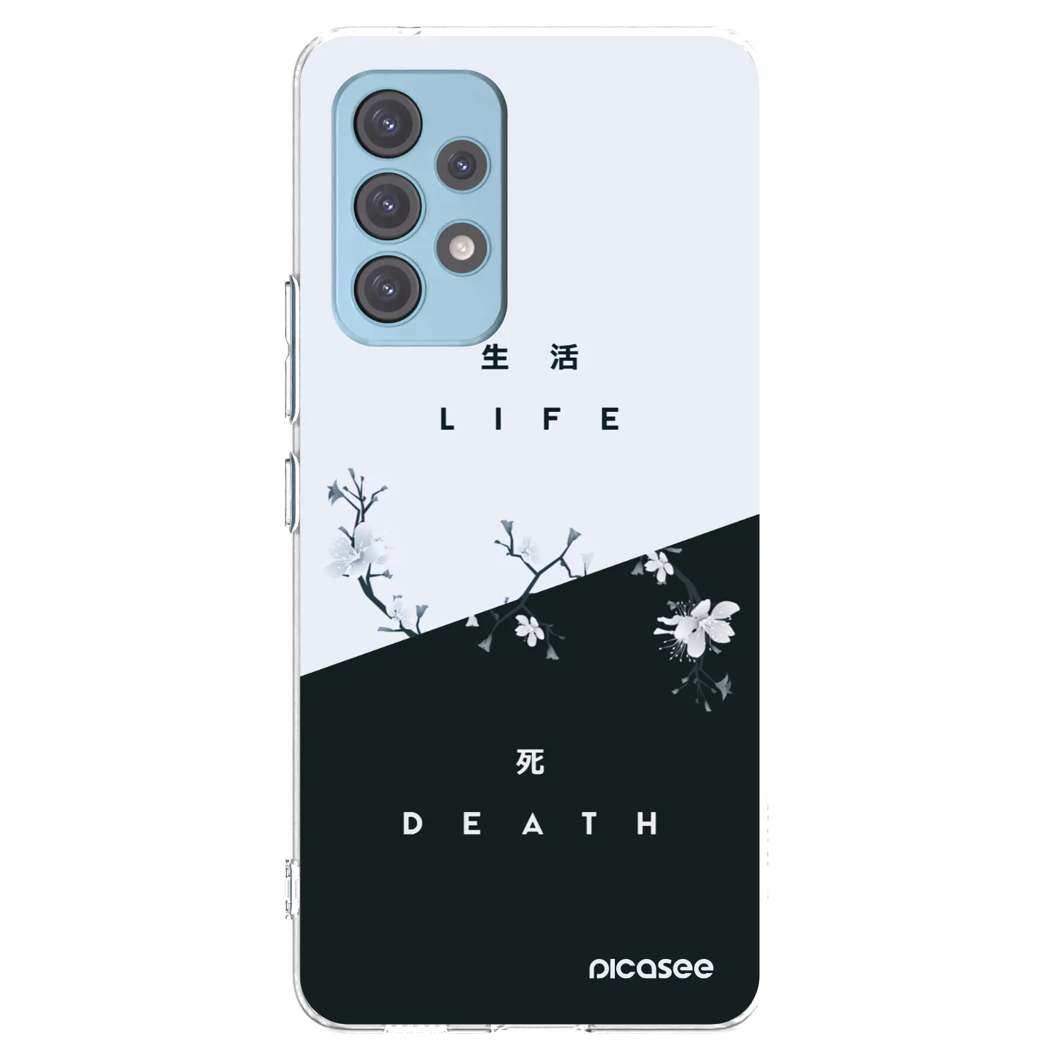Picasee Samsung Galaxy A53 5G A536 Hülle - Transparentes Silikon - Lebendig - Tot