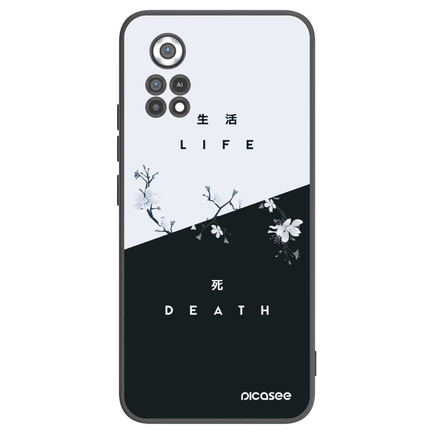 Picasee Xiaomi Poco X4 Pro 5G Hülle - Schwarzes Silikon - Lebendig - Tot