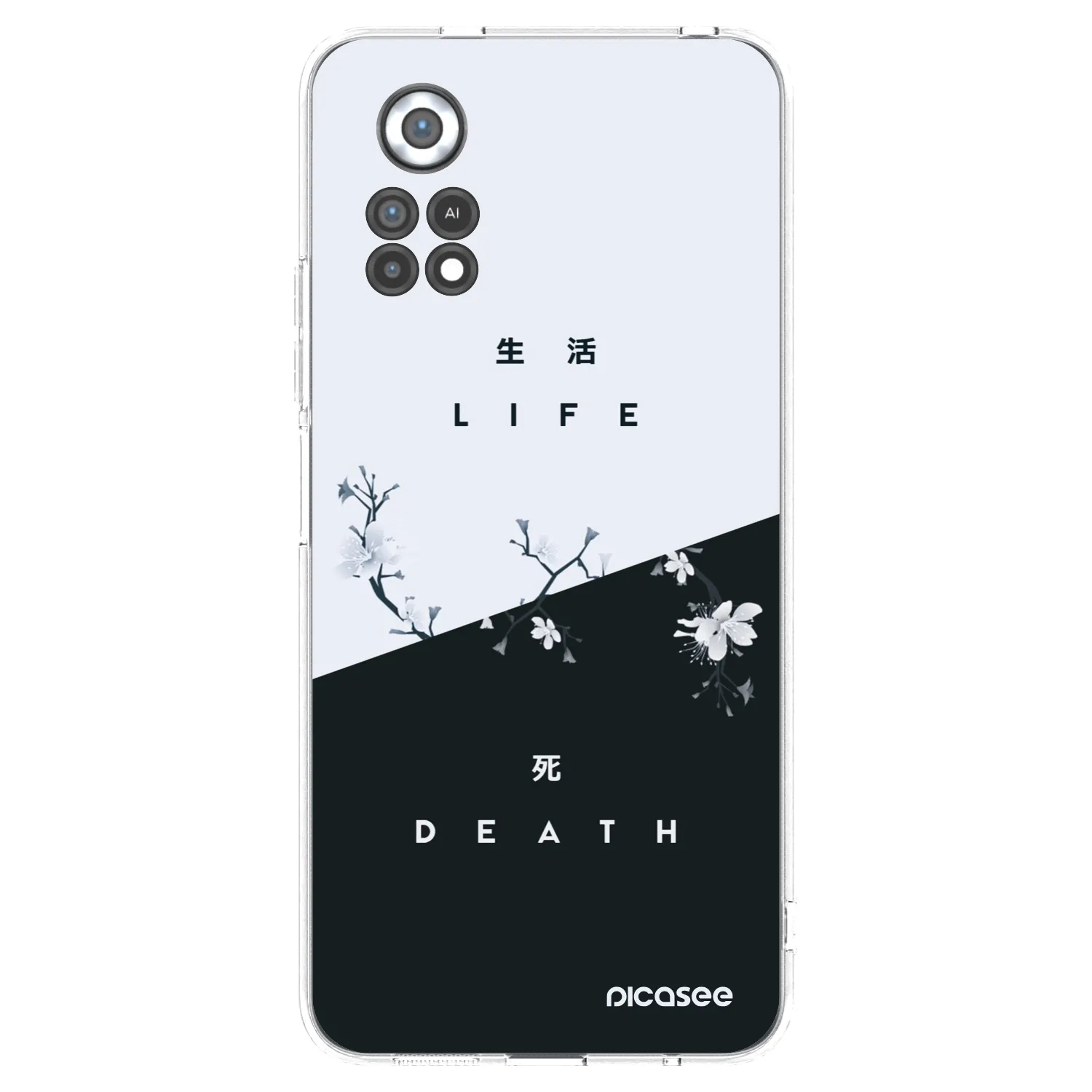 Picasee Xiaomi Poco X4 Pro 5G Hülle - Transparentes Silikon - Lebendig - Tot