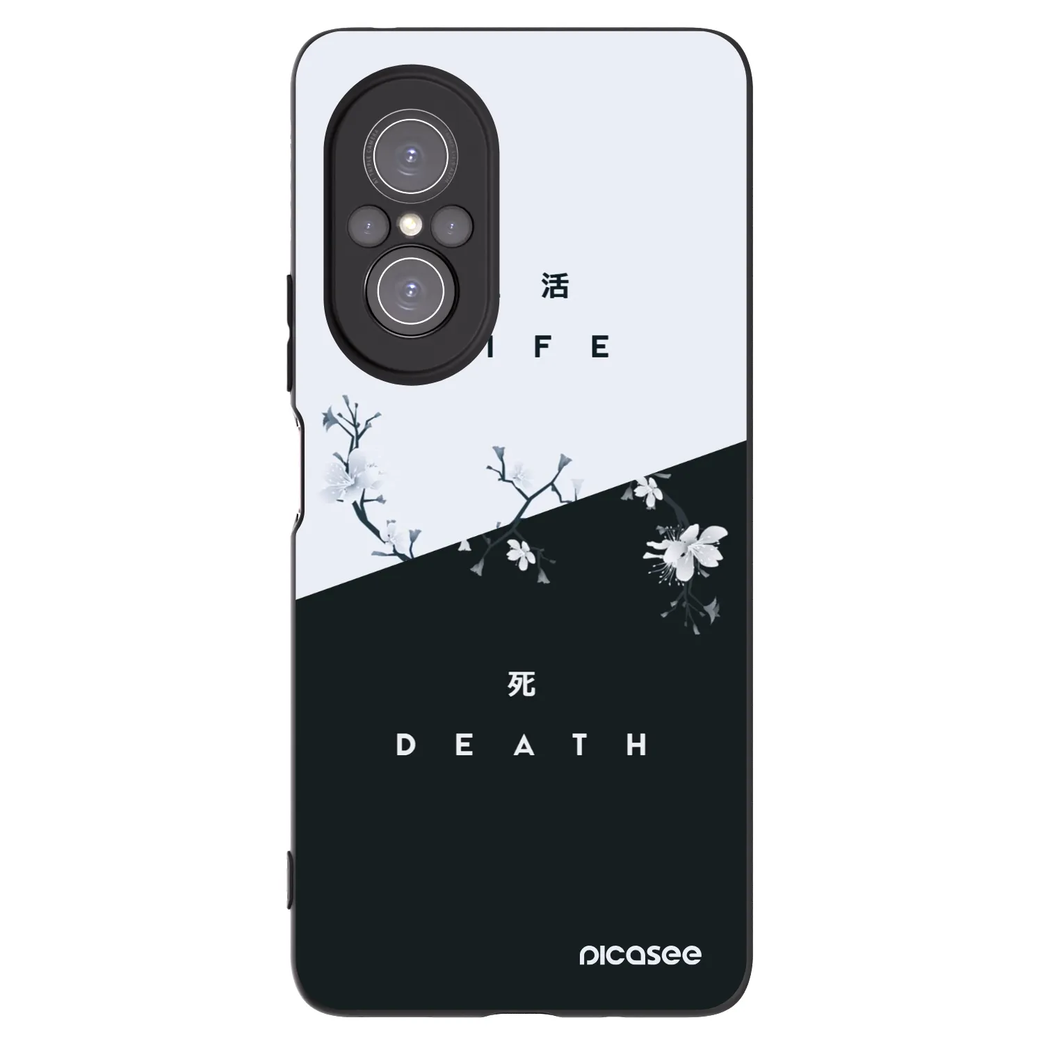 Picasee Huawei Nova 9 SE Hülle - Schwarzes Silikon - Lebendig - Tot