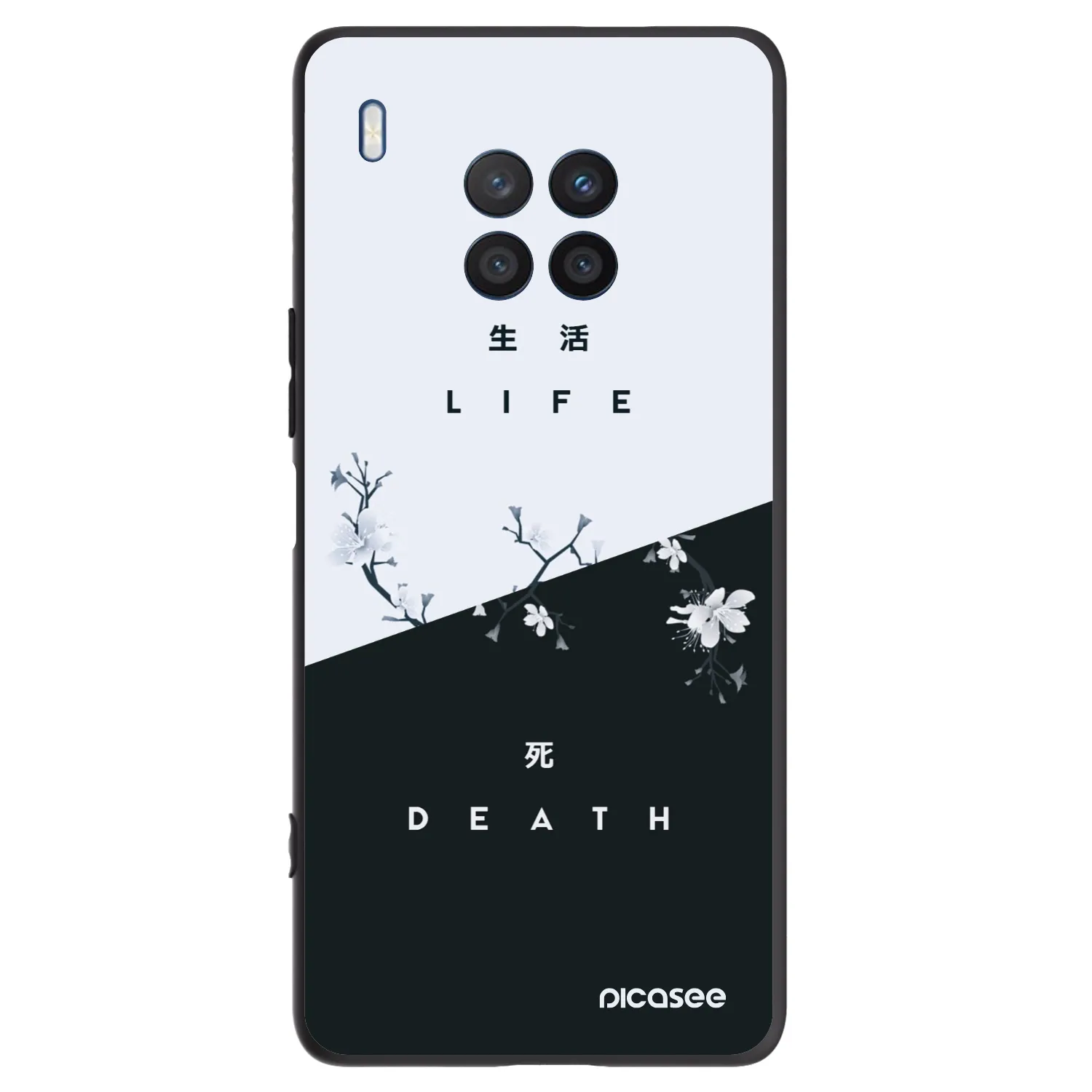 Picasee Honor 50 Lite Hülle - Schwarzes Silikon - Lebendig - Tot